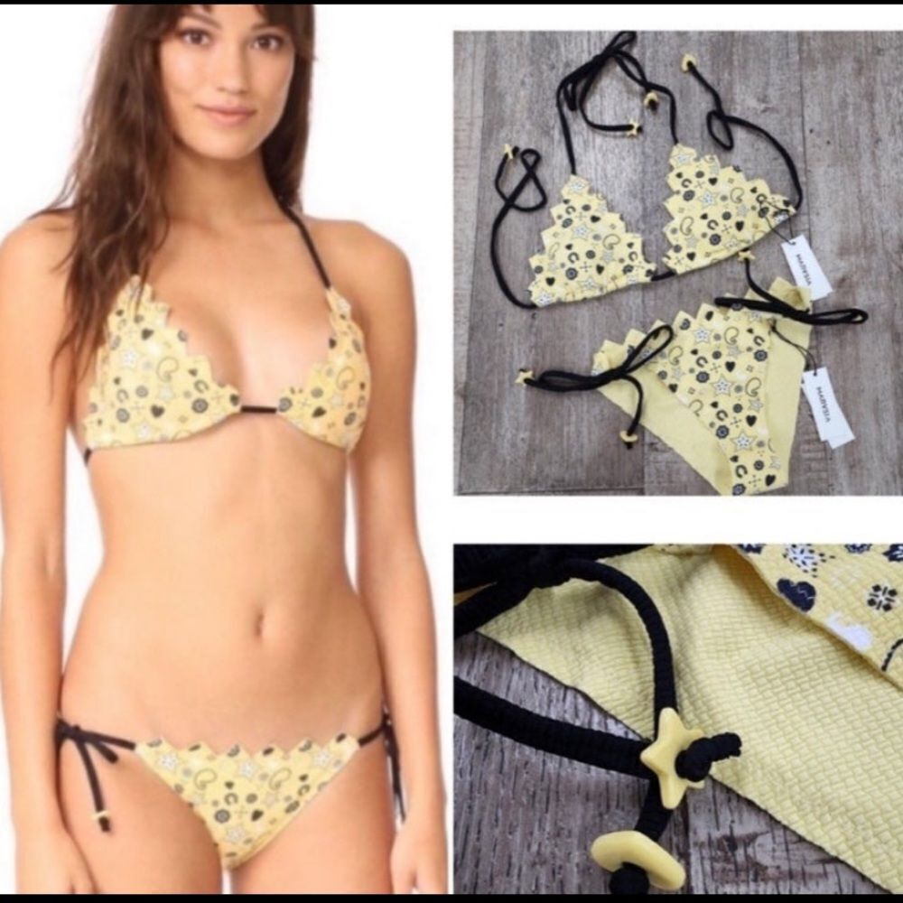 Marysia Swim Honolulu 2 piece bikini set in banana paisley NEW